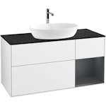 Tvättställsskåp Villeroy & Boch Finion med 3 Lådor Hylla och Bänkskiva för Fristående Tvättställ från Artis & Collaro