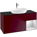 Tvättställsskåp Villeroy & Boch Finion med 3 Lådor Hylla och Bänkskiva för Fristående Tvättställ från Artis & Collaro