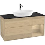 Tvättställsskåp Villeroy & Boch Finion med 3 Lådor Hylla och Bänkskiva för Fristående Tvättställ från Artis & Collaro