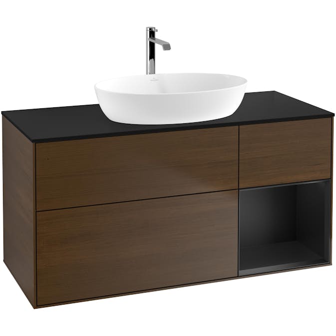 Tvättställsskåp Villeroy & Boch Finion med 3 Lådor Hylla och Bänkskiva för Fristående Tvättställ från Artis & Collaro