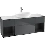 Tvättställsskåp Villeroy & Boch Finion med Två Hyllor och Bänkskiva för Fristående Tvättställ från Artis & Collaro