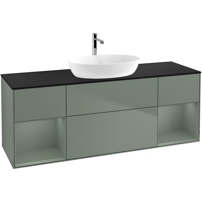 Tvättställsskåp Villeroy & Boch Finion med Två Hyllor och Bänkskiva för Fristående Tvättställ från Artis & Collaro