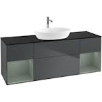 Tvättställsskåp Villeroy & Boch Finion med Två Hyllor och Bänkskiva för Fristående Tvättställ från Artis & Collaro