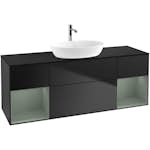 Tvättställsskåp Villeroy & Boch Finion med Två Hyllor och Bänkskiva för Fristående Tvättställ från Artis & Collaro