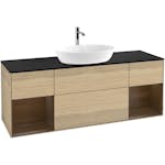 Tvättställsskåp Villeroy & Boch Finion med Två Hyllor och Bänkskiva för Fristående Tvättställ från Artis & Collaro