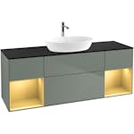 Tvättställsskåp Villeroy & Boch Finion med Två Hyllor och Bänkskiva för Fristående Tvättställ från Artis & Collaro