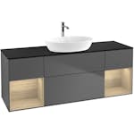 Tvättställsskåp Villeroy & Boch Finion med Två Hyllor och Bänkskiva för Fristående Tvättställ från Artis & Collaro