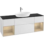 Tvättställsskåp Villeroy & Boch Finion med Två Hyllor och Bänkskiva för Fristående Tvättställ från Artis & Collaro