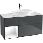 Tvättställsskåp Villeroy & Boch Finion med 3 Lådor Hylla och Bänkskiva för Fristående Tvättställ från Artis & Collaro