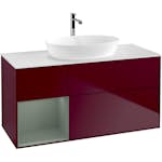 Tvättställsskåp Villeroy & Boch Finion med 3 Lådor Hylla och Bänkskiva för Fristående Tvättställ från Artis & Collaro