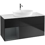 Tvättställsskåp Villeroy & Boch Finion med 3 Lådor Hylla och Bänkskiva för Fristående Tvättställ från Artis & Collaro