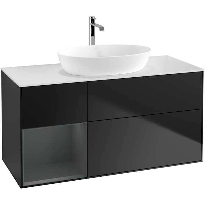 Tvättställsskåp Villeroy & Boch Finion med 3 Lådor Hylla och Bänkskiva för Fristående Tvättställ från Artis & Collaro