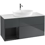 Tvättställsskåp Villeroy & Boch Finion med 3 Lådor Hylla och Bänkskiva för Fristående Tvättställ från Artis & Collaro