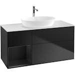 Tvättställsskåp Villeroy & Boch Finion med 3 Lådor Hylla och Bänkskiva för Fristående Tvättställ från Artis & Collaro