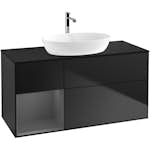 Tvättställsskåp Villeroy & Boch Finion med 3 Lådor Hylla och Bänkskiva för Fristående Tvättställ från Artis & Collaro