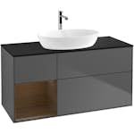 Tvättställsskåp Villeroy & Boch Finion med 3 Lådor Hylla och Bänkskiva för Fristående Tvättställ från Artis & Collaro