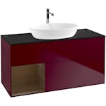 Tvättställsskåp Villeroy & Boch Finion med 3 Lådor Hylla och Bänkskiva för Fristående Tvättställ från Artis & Collaro