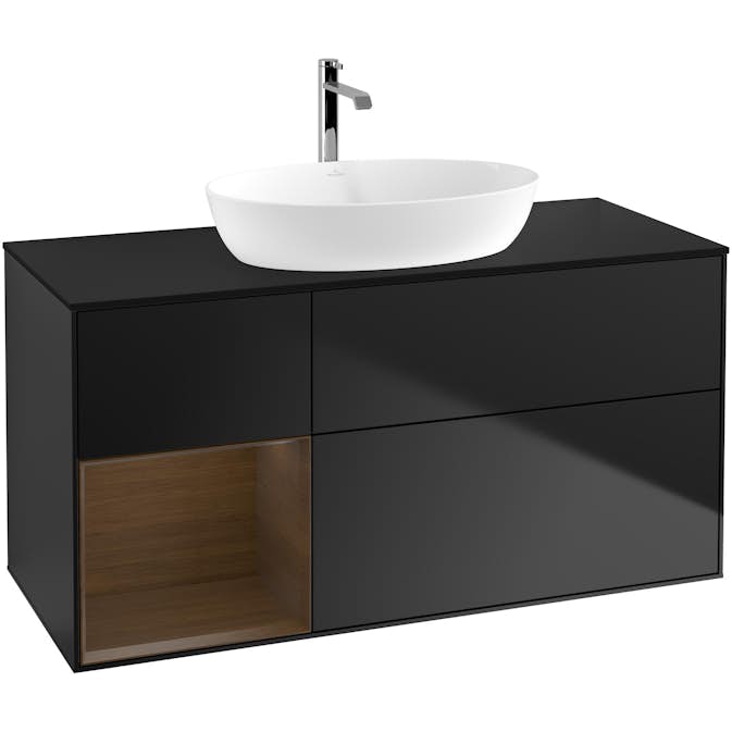 Tvättställsskåp Villeroy & Boch Finion med 3 Lådor Hylla och Bänkskiva för Fristående Tvättställ från Artis & Collaro