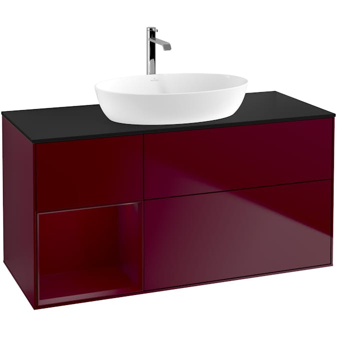 Tvättställsskåp Villeroy & Boch Finion med 3 Lådor Hylla och Bänkskiva för Fristående Tvättställ från Artis & Collaro