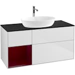 Tvättställsskåp Villeroy & Boch Finion med 3 Lådor Hylla och Bänkskiva för Fristående Tvättställ från Artis & Collaro