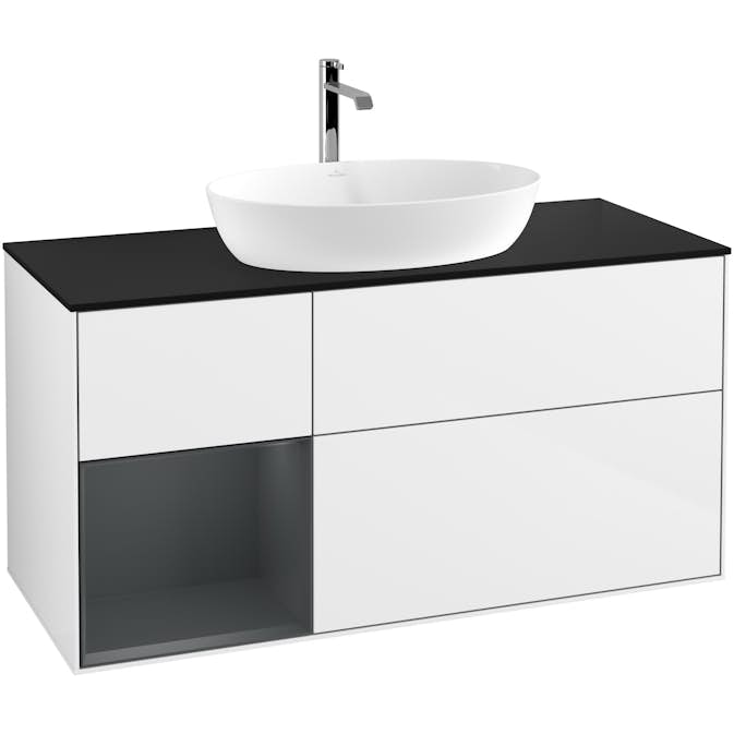 Tvättställsskåp Villeroy & Boch Finion med 3 Lådor Hylla och Bänkskiva för Fristående Tvättställ från Artis & Collaro