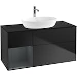 Tvättställsskåp Villeroy & Boch Finion med 3 Lådor Hylla och Bänkskiva för Fristående Tvättställ från Artis & Collaro