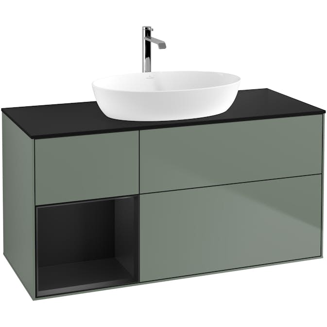 Tvättställsskåp Villeroy & Boch Finion med 3 Lådor Hylla och Bänkskiva för Fristående Tvättställ från Artis & Collaro