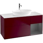 Tvättställsskåp Villeroy & Boch Finion med 3 Lådor Hylla och Bänkskiva för Fristående Tvättställ från Artis & Collaro