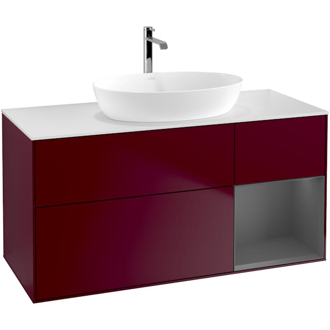 Tvättställsskåp Villeroy & Boch Finion med 3 Lådor Hylla och Bänkskiva för Fristående Tvättställ från Artis & Collaro