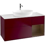 Tvättställsskåp Villeroy & Boch Finion med 3 Lådor Hylla och Bänkskiva för Fristående Tvättställ från Artis & Collaro