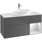 Tvättställsskåp Villeroy & Boch Finion med 3 Lådor Hylla och Bänkskiva för Fristående Tvättställ från Artis & Collaro