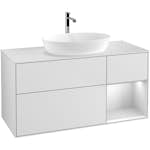 Tvättställsskåp Villeroy & Boch Finion med 3 Lådor Hylla och Bänkskiva för Fristående Tvättställ från Artis & Collaro