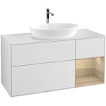 Tvättställsskåp Villeroy & Boch Finion med 3 Lådor Hylla och Bänkskiva för Fristående Tvättställ från Artis & Collaro