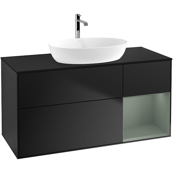 Tvättställsskåp Villeroy & Boch Finion med 3 Lådor Hylla och Bänkskiva för Fristående Tvättställ från Artis & Collaro