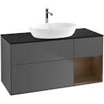 Tvättställsskåp Villeroy & Boch Finion med 3 Lådor Hylla och Bänkskiva för Fristående Tvättställ från Artis & Collaro