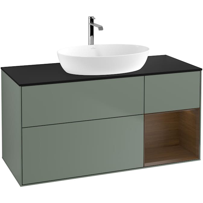 Tvättställsskåp Villeroy & Boch Finion med 3 Lådor Hylla och Bänkskiva för Fristående Tvättställ från Artis & Collaro