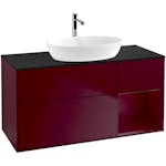 Tvättställsskåp Villeroy & Boch Finion med 3 Lådor Hylla och Bänkskiva för Fristående Tvättställ från Artis & Collaro