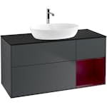 Tvättställsskåp Villeroy & Boch Finion med 3 Lådor Hylla och Bänkskiva för Fristående Tvättställ från Artis & Collaro