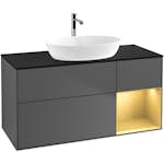 Tvättställsskåp Villeroy & Boch Finion med 3 Lådor Hylla och Bänkskiva för Fristående Tvättställ från Artis & Collaro