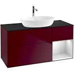 Tvättställsskåp Villeroy & Boch Finion med 3 Lådor Hylla och Bänkskiva för Fristående Tvättställ från Artis & Collaro