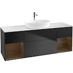 Tvättställsskåp Villeroy & Boch Finion med Två Hyllor och Bänkskiva för Fristående Tvättställ från Artis & Collaro