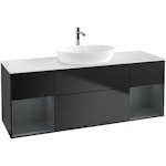 Tvättställsskåp Villeroy & Boch Finion med Två Hyllor och Bänkskiva för Fristående Tvättställ från Artis & Collaro
