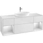 Tvättställsskåp Villeroy & Boch Finion med Två Hyllor och Bänkskiva för Fristående Tvättställ från Artis & Collaro