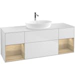 Tvättställsskåp Villeroy & Boch Finion med Två Hyllor och Bänkskiva för Fristående Tvättställ från Artis & Collaro