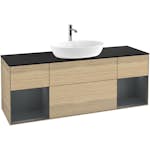 Tvättställsskåp Villeroy & Boch Finion med Två Hyllor och Bänkskiva för Fristående Tvättställ från Artis & Collaro