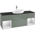 Tvättställsskåp Villeroy & Boch Finion med Två Hyllor och Bänkskiva för Fristående Tvättställ från Artis & Collaro