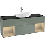 Tvättställsskåp Villeroy & Boch Finion med Två Hyllor och Bänkskiva för Fristående Tvättställ från Artis & Collaro