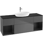 Tvättställsskåp Villeroy & Boch Finion med Två Hyllor och Bänkskiva för Fristående Tvättställ från Artis & Collaro