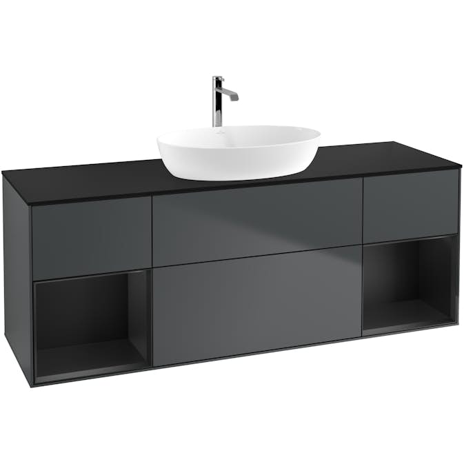 Tvättställsskåp Villeroy & Boch Finion med Två Hyllor och Bänkskiva för Fristående Tvättställ från Artis & Collaro