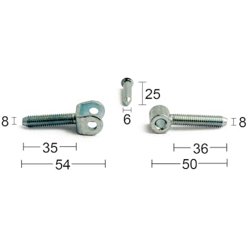 Pinngångjärn Habo 835